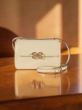 NEW Sam Edelman Christy Box Small Convertible Shoulder Bag In Pale Yellow NWT